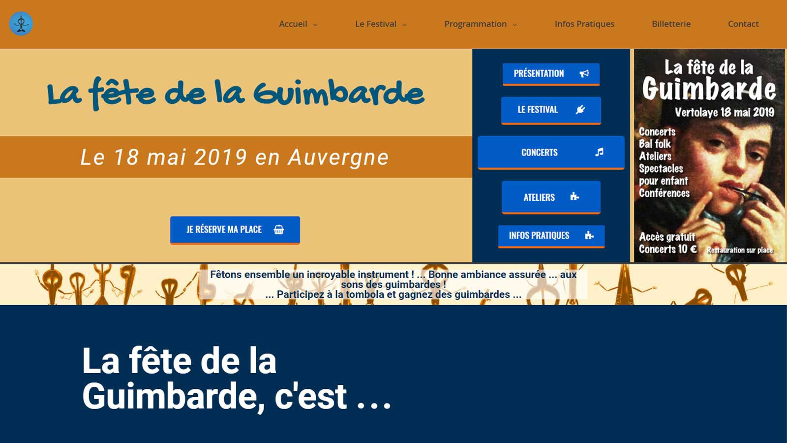 la fête de la guimbarde en image sur le site